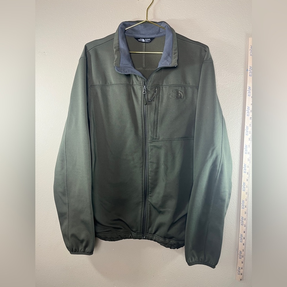 Men’s NorthFace full zip jacket Olive green